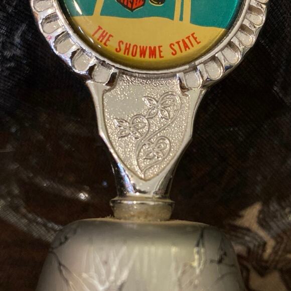 Vintage MISSOURI MULE The Show Me State Souvenir Silver Bell Made in Japan RARE - Picture 4 of 10